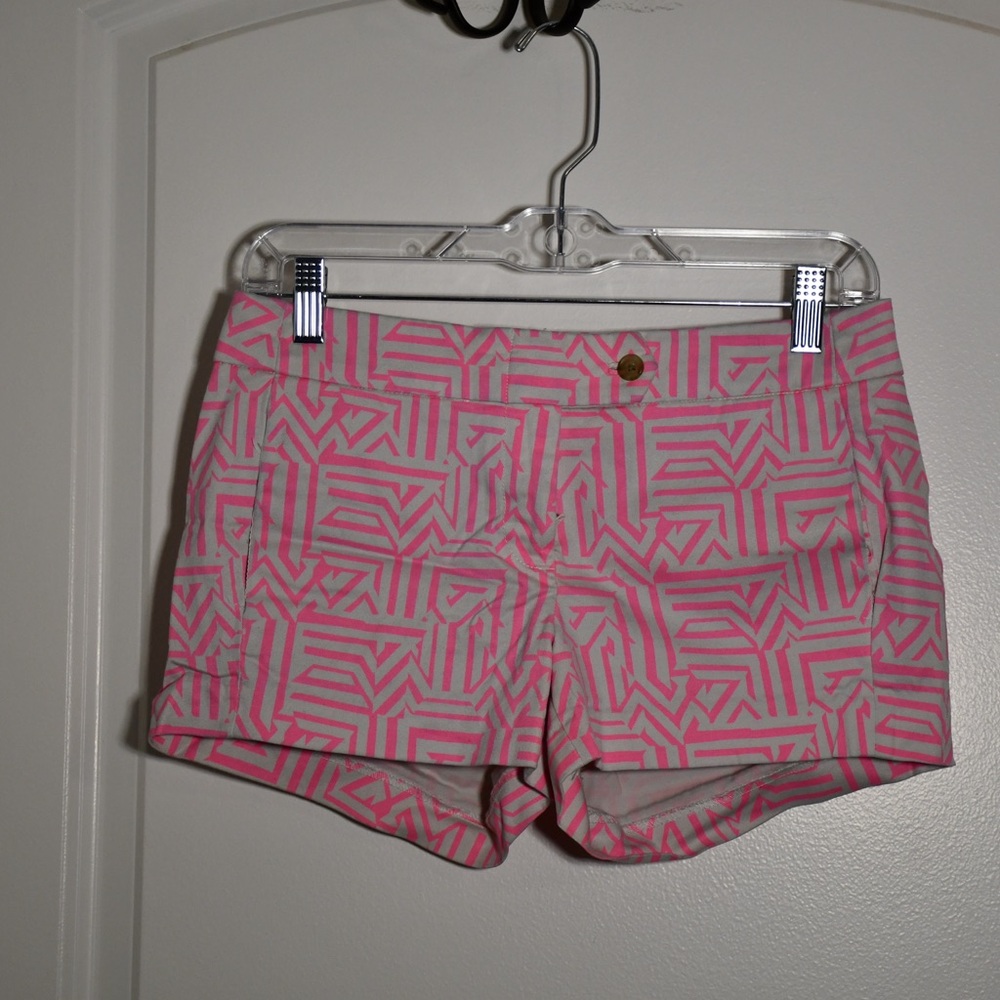 J. Crew Pink and White Shorts